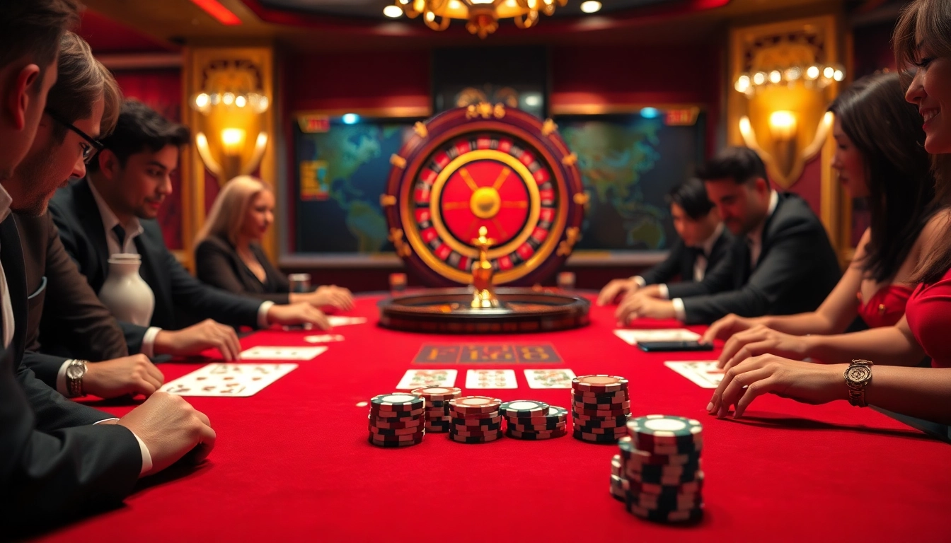F168-branded poker chips on an elegant casino table during a thrilling game.
